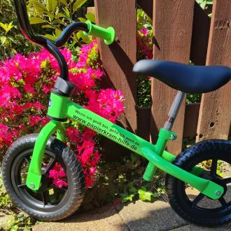 Laufrad 'Papierkram Hilfe' im Kindergarten